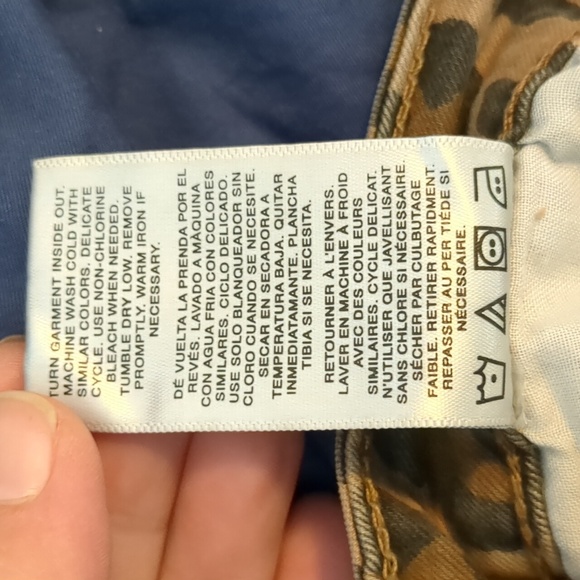 Kensie Jeans : leopard Print Denim mini Skirt NWT Size 10/30 - Picture 11 of 11